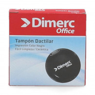 TAMPON CIRCULAR HUELLA DIGITAL NEGRO CERAM DIMERC
