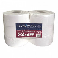 PAPEL HIGIENICO JUMBO DOBLE HOJA 6 ROLLOS X 250 MT