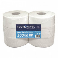PAPEL HIGIENICO JUMBO HOJA SIMPLE 6 ROLLOS X 500 MT