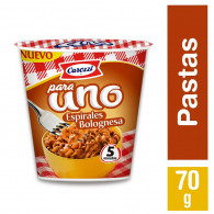 PASTA PARA UNO ESPIRALES BOLOGNESA 70 GR