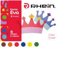 CARPETA CON GOMA EVA 6 PLIEGOS 6 COLORES 24X33 CM