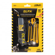 PACK CUCHILLOS 18-9 MM CON ESTUCHE Y ACCESORIO