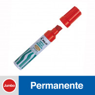 MARCADOR PERMANENTE RECARGABLE PUNTA BISELADA SCA6600 ROJO