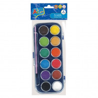 ACUARELA CON PINCEL 12 COLORES