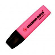 DESTACADOR STABILO ESCRITORIO PUNTA BISELADA  ROSADO FLUORESCENTE  BOSS 70 