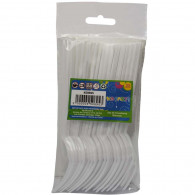 TENEDOR PLASTICO BLANCO 25 UN