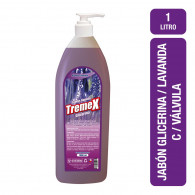 JABON LIQUIDO CON VALVULA LAVANDA 1 LT