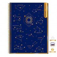 CUADERNO CARTA PUNTOS 7MM SUPERCLASS 3 MATERIAS ASTOLOGY 120 HOJAS (DISEÑOS SURTIDOS)