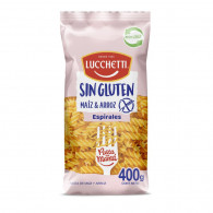 FIDEOS ESPIRALES SIN GLUTEN 400 GR