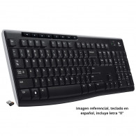 TECLADO INALAMBRICO K270 NEGRO