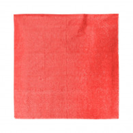 SERVILLETA MESA LISA 33X33 ROJO 20 UN