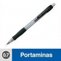 PORTAMINA 0.7 MM RETRACTIL H 187 NEGRO 