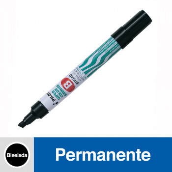 MARCADOR PERMANENTE RECARGABLE PUNTA BISELADA SCA COLOR NEGRO