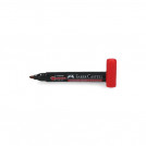 MARCADOR PERMANENTE DESECHABLE ROJO PUNTA BISELADA 54 FABER CASTELL