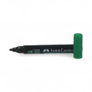 MARCADOR PERMANENTE DESECHABLE VERDE PUNTA REDONDA 52 FABER CASTELL