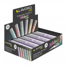 DESTACADOR ESCRITORIO PUNTA BISELADA LILA METAL