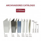 ARCHIVADOR CATALOGO CARTA 2 AROS 1.0 BLANCO 220 HOJAS