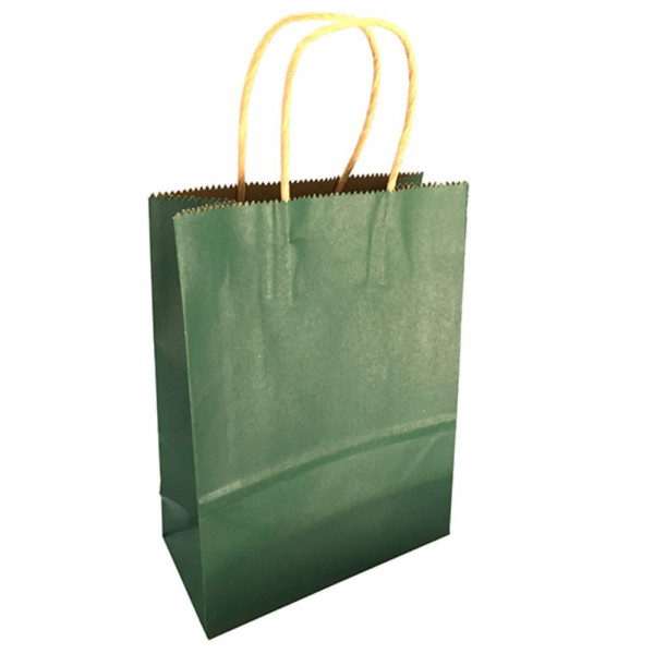 BOLSA REGALO KRAFT VERDE 15X21