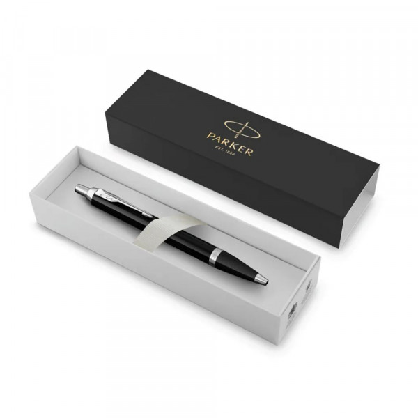 BOLIGRAFO IM CUERPO NEGRO LACADO CT TINTA AZUL