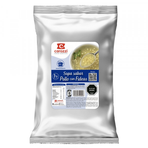 SOPA POLLO FIDEO 1 KG