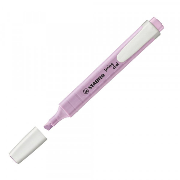 DESTACADOR LILA PASTEL PUNTA BISELADA SWING COOL