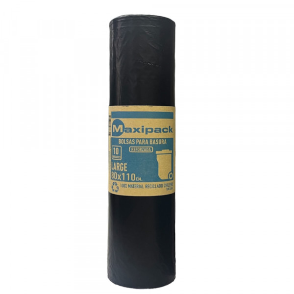 BOLSA BASURA ECO ROLLO 80X110 10 UN