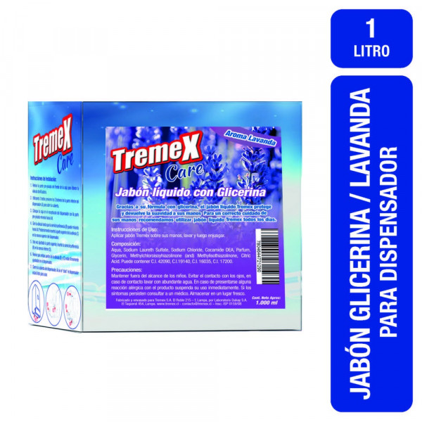 JABON LIQUIDO SACHET LAVANDA 1 LT