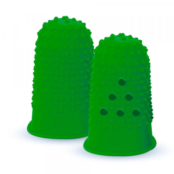 DEDO DE GOMA N° 11,5 CON RESPIRACION VERDE ANCHO: 17 MM