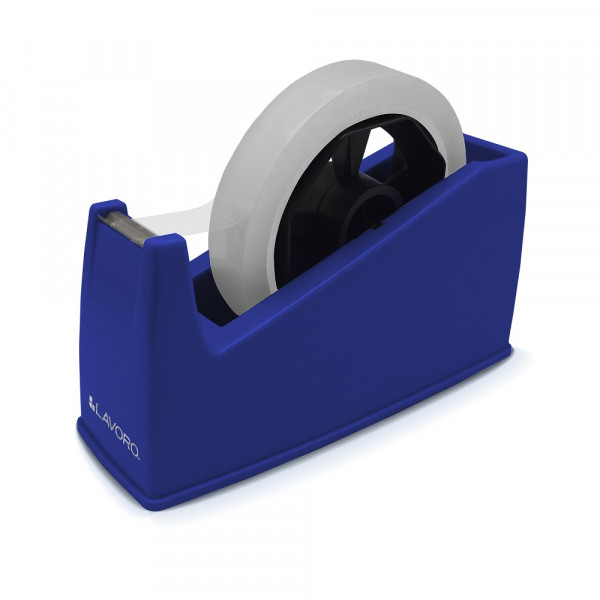 DISPENSADOR CINTA ADHESIVA 17.5 X 6 X 8 AZUL