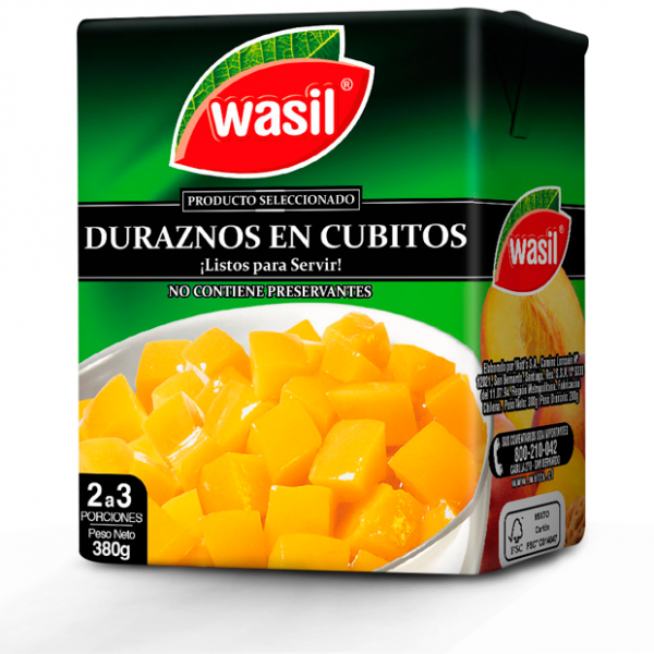 DURAZNO TROCITOS CAJA 380 GR