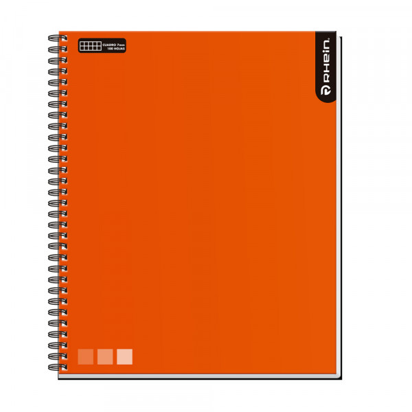 CUADERNO UNIVERSITARIO ONE COLOR 100 HOJAS DMG NARANJO 7 MM