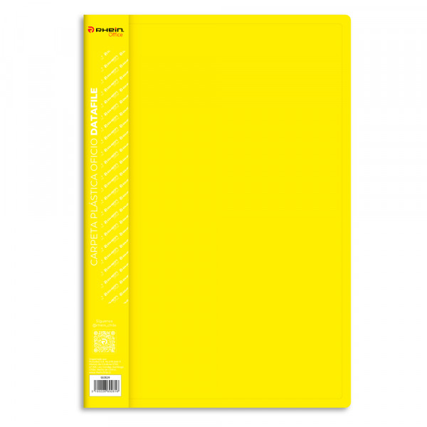 CARPETA PLASTICA CON GUSANO OFICIO AMARILLA DATAFILE