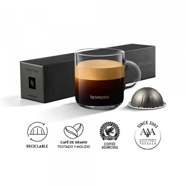 CAPSULA ESPRESSO VERTUO GRAN LUNGO FORTADO 10 UN