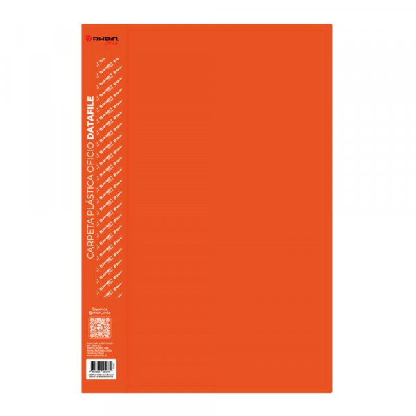 CARPETA PLASTICA CON GUSANO OFICIO NARANJA DATAFILE