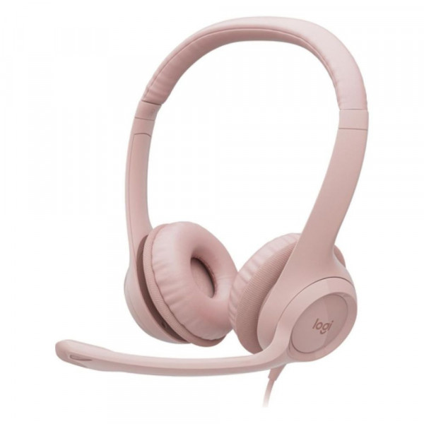 AUDIFONO CON MICROFONO USB H390 ROSADO