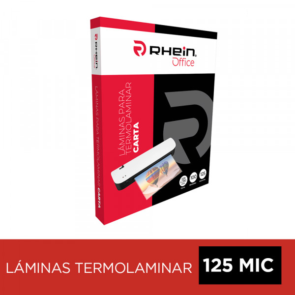SOBRE PARA PLASTIFICAR CARTA 125 MICRONES 100 UN