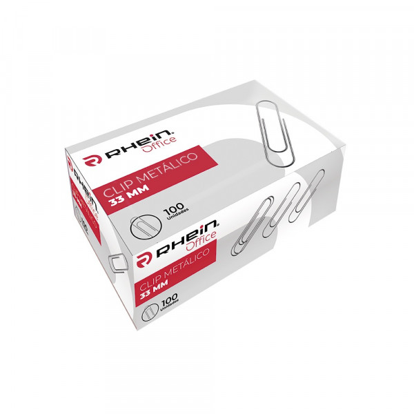 CLIPS METALICO N1 REDONDO 33 MM 100 UN