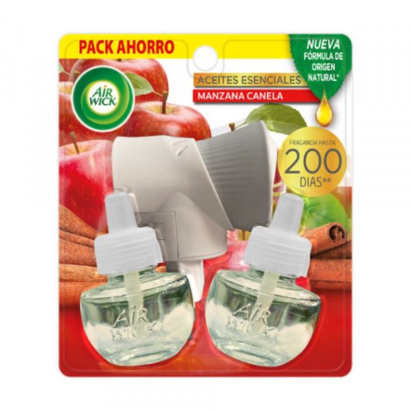 DESODORANTE AMBIENTAL ELECTRICO  + REPUESTO MANZANA CANELA 2X21 ML