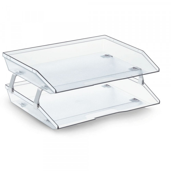 BANDEJA ACRILICO HORIZONTAL FACILITY DOBLE CRISTAL