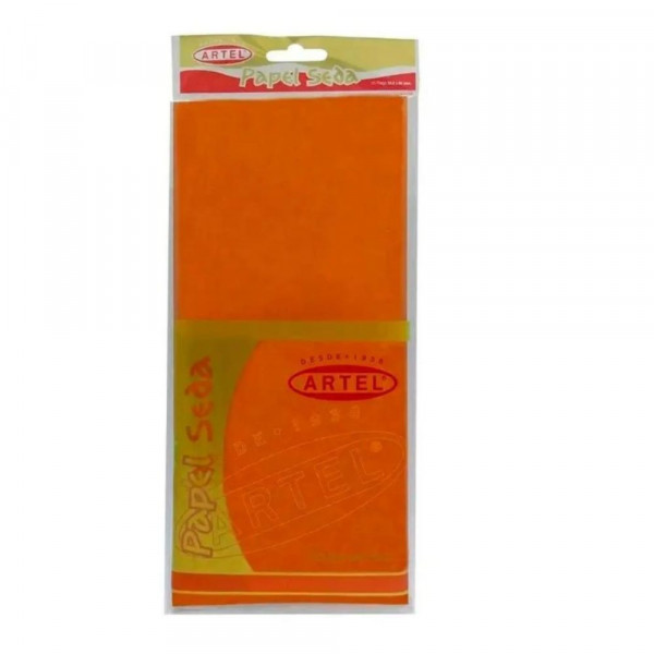PAPEL SEDA VOLANTIN 50X66 NARANJA 10 PLIEGOS