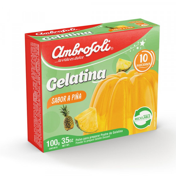 GELATINA PIÑA 100 GR