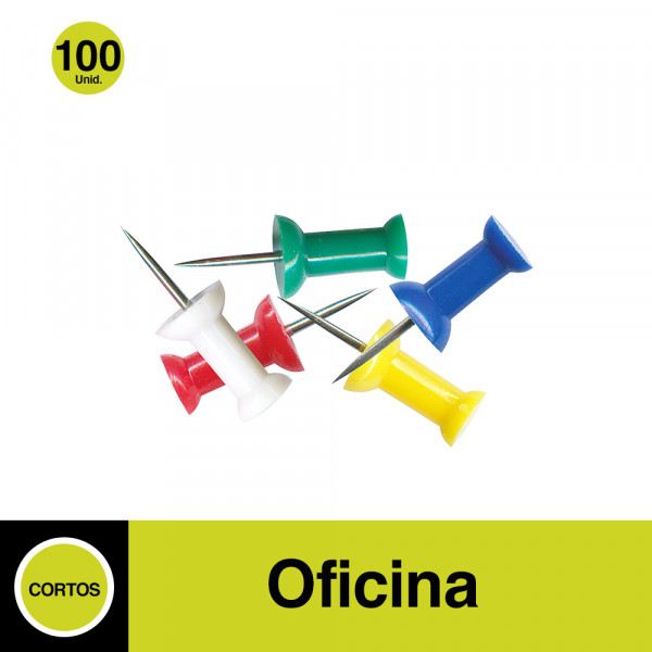 CHINCHE PUSH PIN COLORES SURTIDOS 50 UN