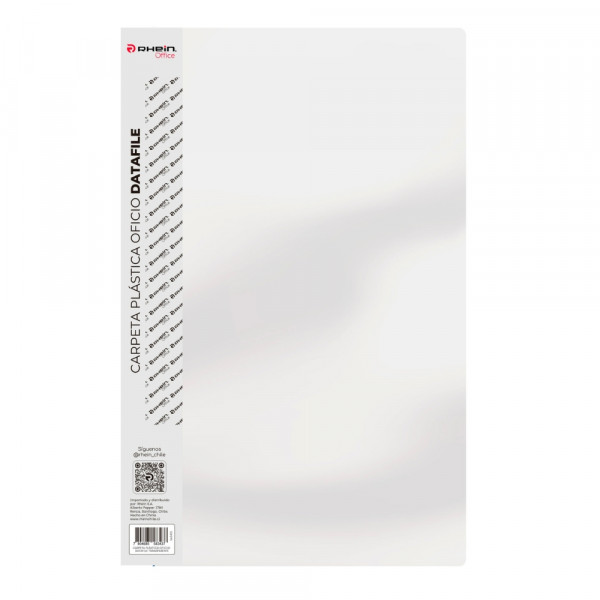 CARPETA PLASTICA CON GUSANO OFICIO TRANSPARENTE DATAFILE