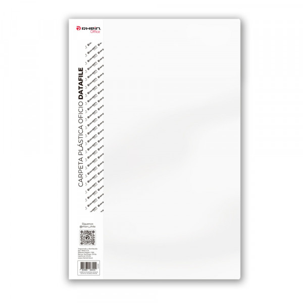 CARPETA PLASTICA CON GUSANO OFICIO BLANCA DATAFILE