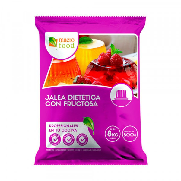 JALEA EN POLVO DIETETICA CON FRUCTOSA PIÑA BOLSA 500 GR