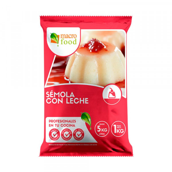 POSTRE EN POLVO SEMOLA CON LECHE BOLSA 1 KG