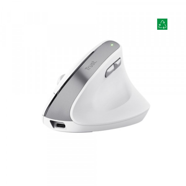 MOUSE INALAMBRICO RECARGABLE VERTICAL ERGO BAYO II ECO BLANCO