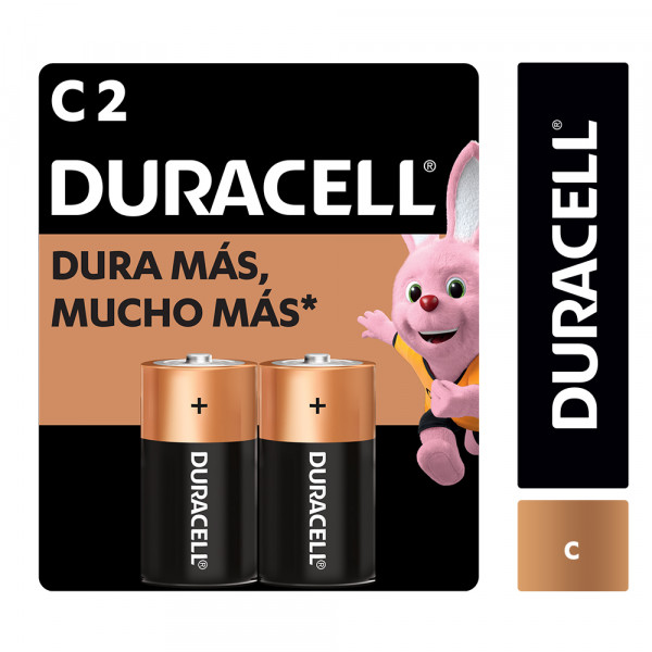 Duracell Pila Alcalina Tipo D Pack 2 Un