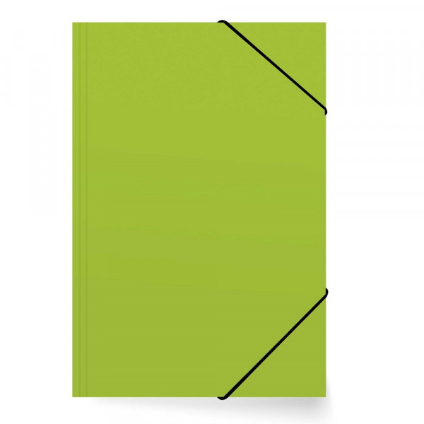 CARPETA CARTULINA CON ELASTICO VERDE CLARO