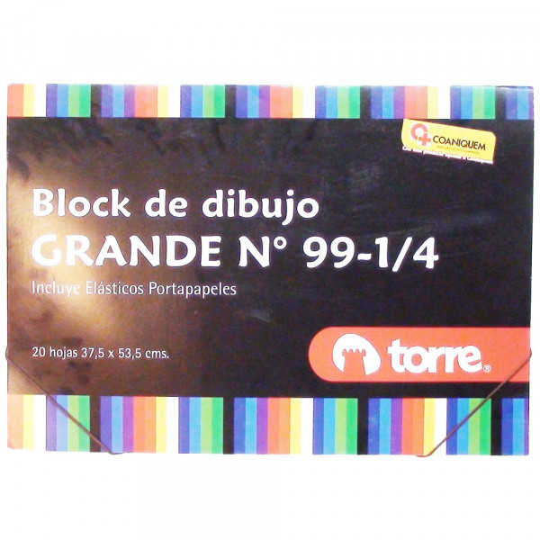 BLOCK DIBUJO 99 TORRE 1/8 20 HJS - Comercial La Papa